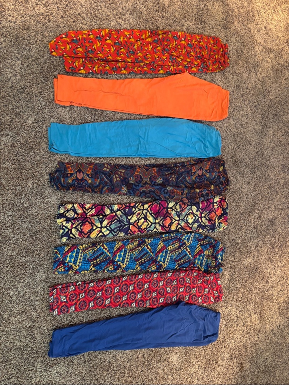 (8) LuLaRoe Lot of Leggings One Size